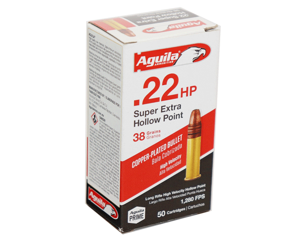 Aguila 22LR SuperExtra Hi Velocity 38 Grain CPHP 1B220335 (2000 Round Case)