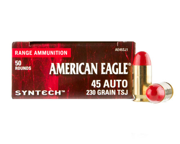 Federal American Eagle Syntech .45 ACP 230 Gr. AE45SJ1 (500 Round Case)