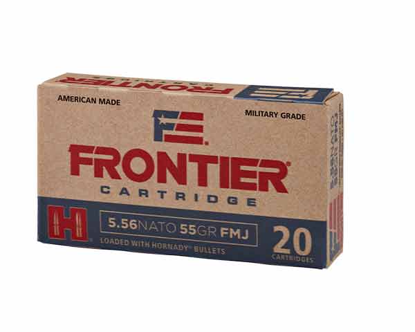 Frontier by Hornady .223 55 gr FMJ FR100 (500 Round Case) - Click Image to Close