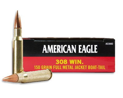 Federal American Eagle .308 150 Gr. FMJBT AE308D (500 Round Case) - Click Image to Close