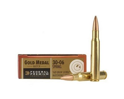 Federal Gold Medal Match 30-06 168 Gr SMK (200 Round Case) - Click Image to Close
