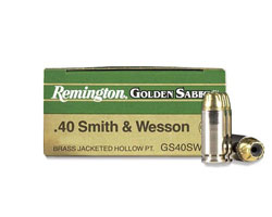 Remington Golden Saber .40 S&W 165 Grain JHP (500 Round Case)