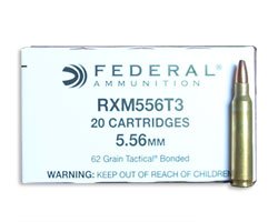 Federal RXM556T3 62 Grain Tactical Bonded (500 Round Case)